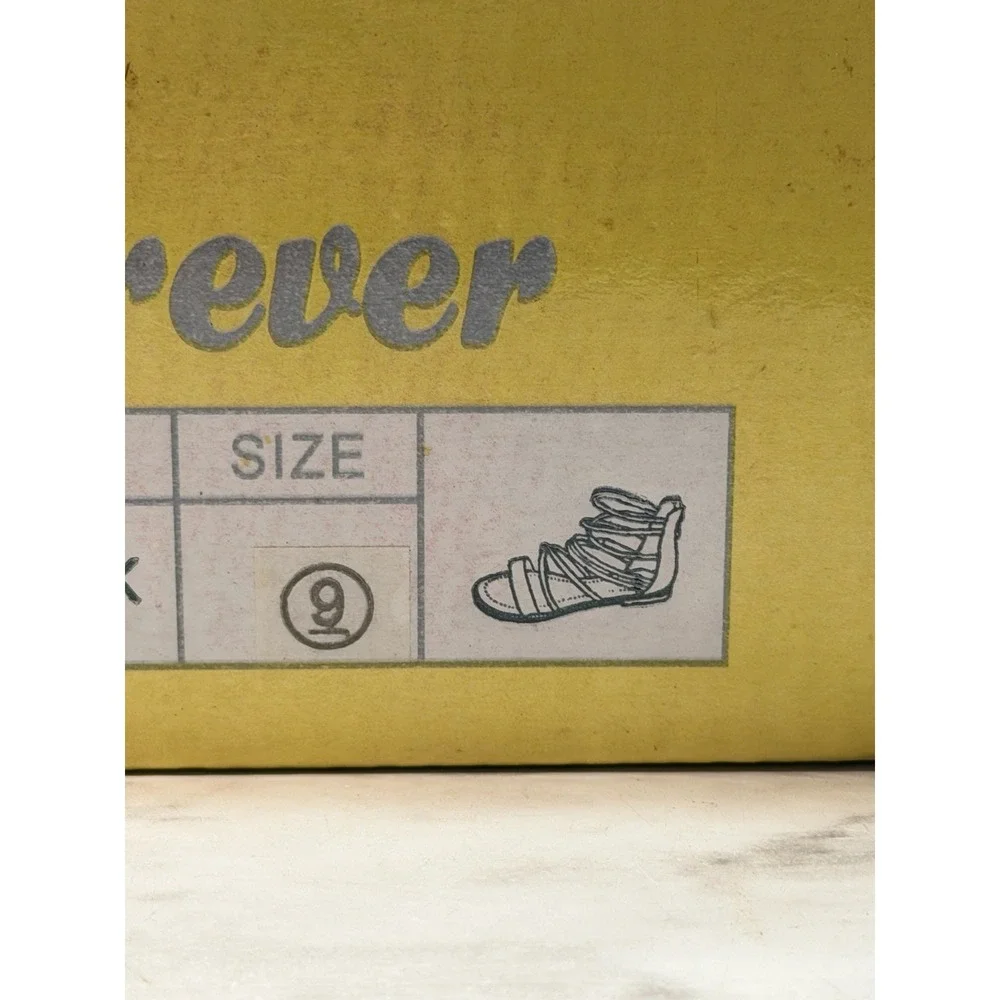 NIB SANDALS SIZE 9 SUMMER TIME FOREVER‎ FANTI-23 BLACK (2773)